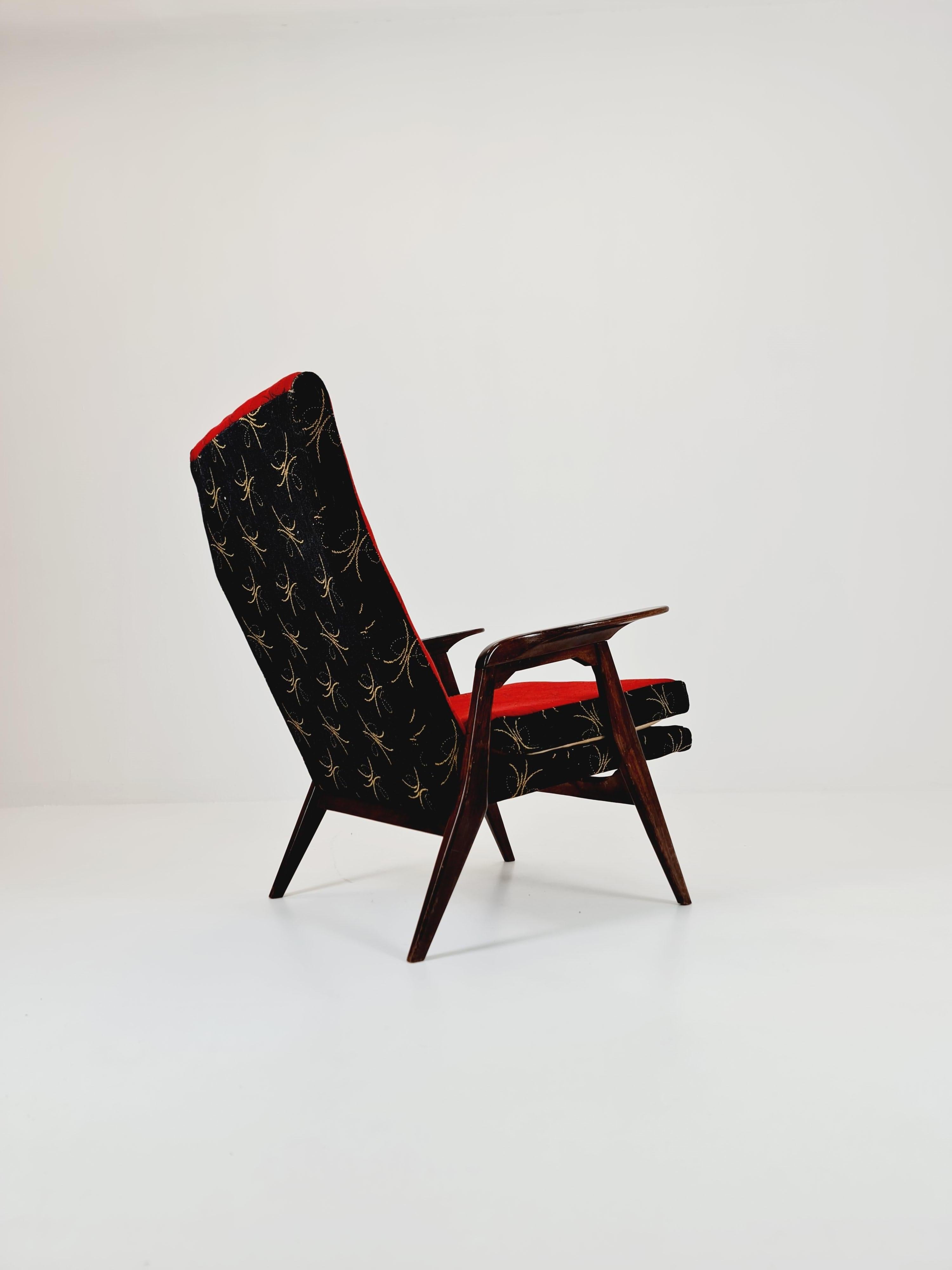 Mid-Century Modern Mid-century Rare German lounge chair/ Easy chair 1950 s For Sale