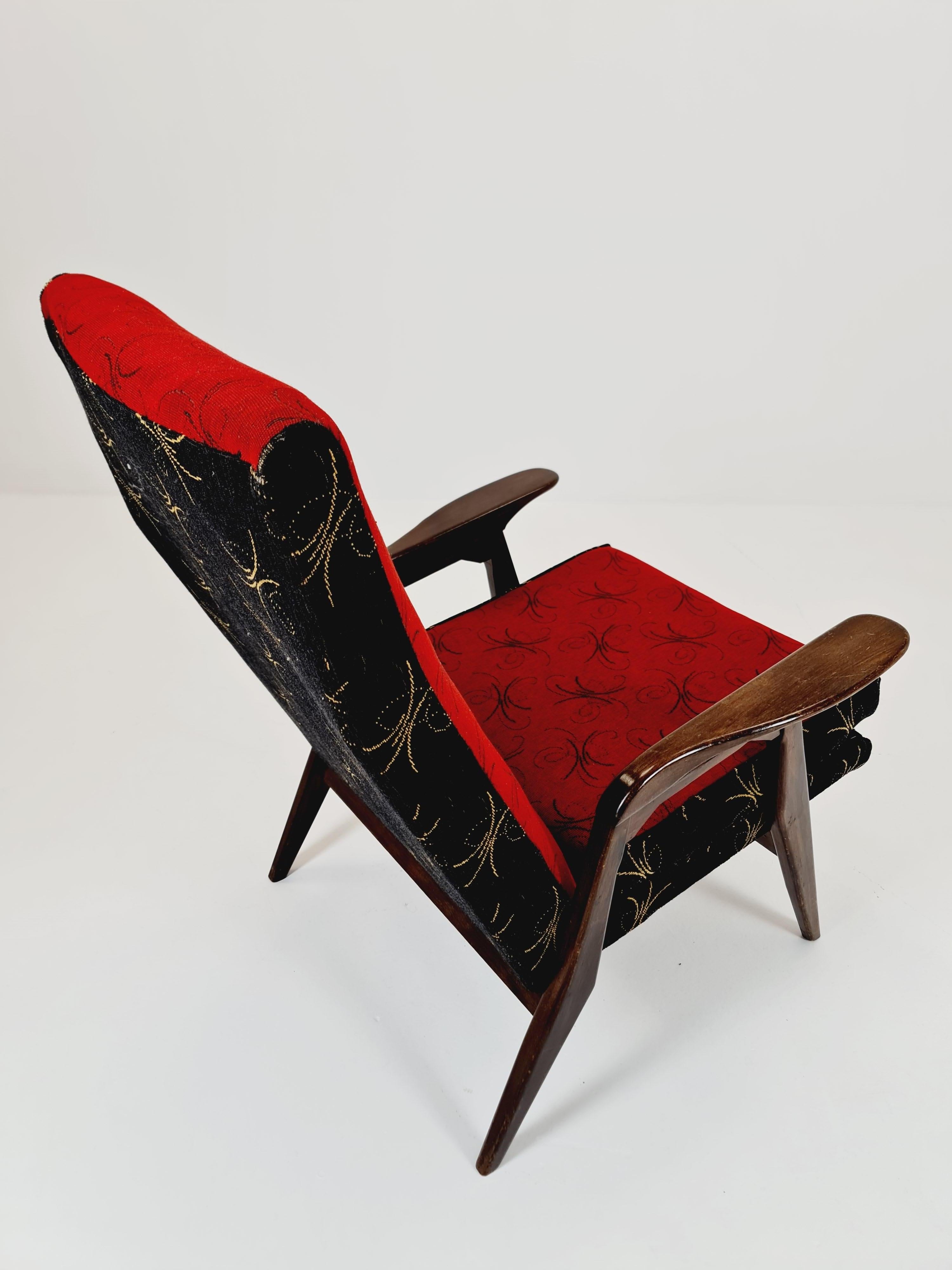 Mid-century Rare German lounge chair/ Easy chair 1950 s In Good Condition For Sale In Gaggenau, DE
