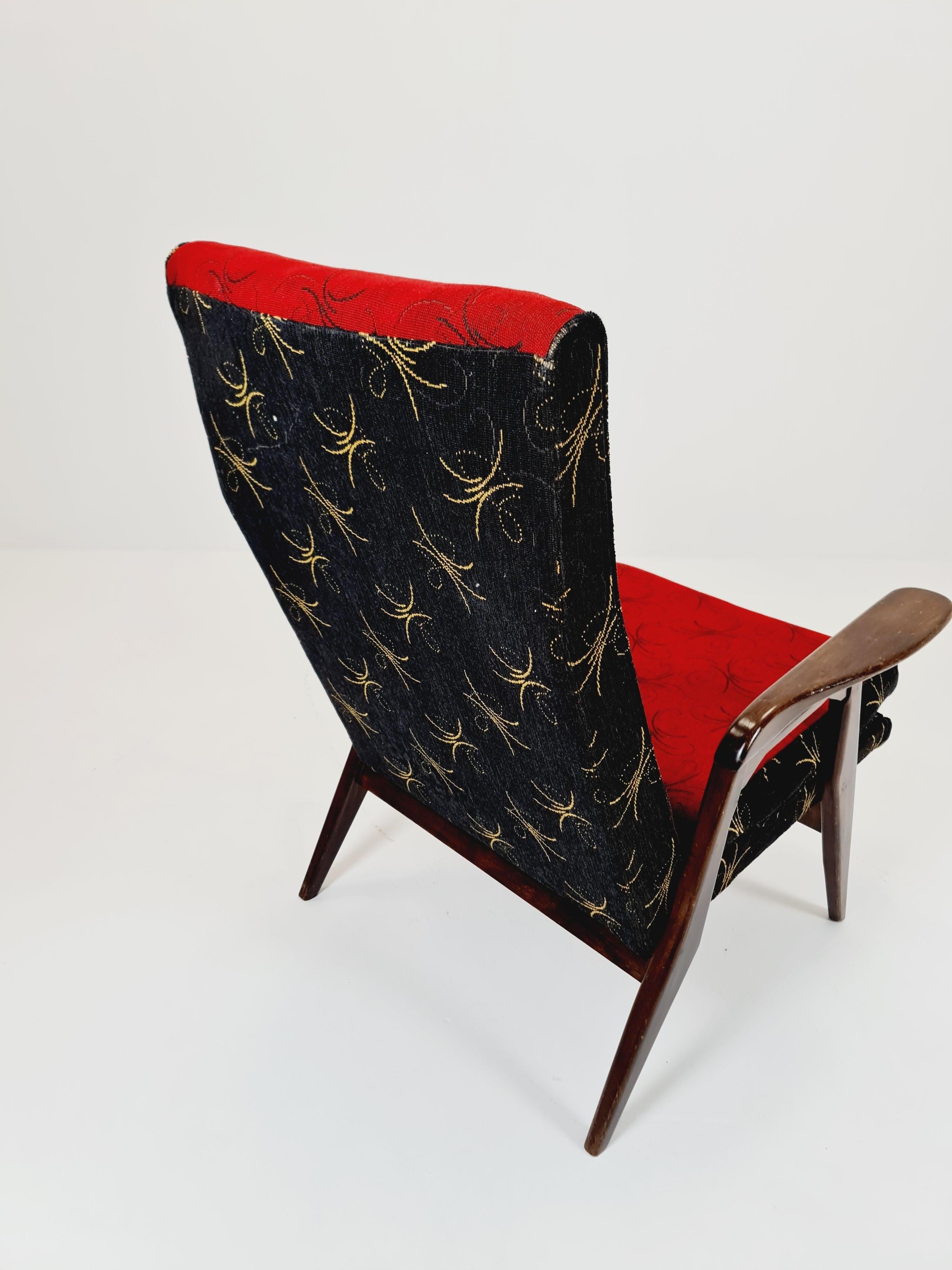 Mid-20th Century Mid-century Rare German lounge chair/ Easy chair 1950 s For Sale