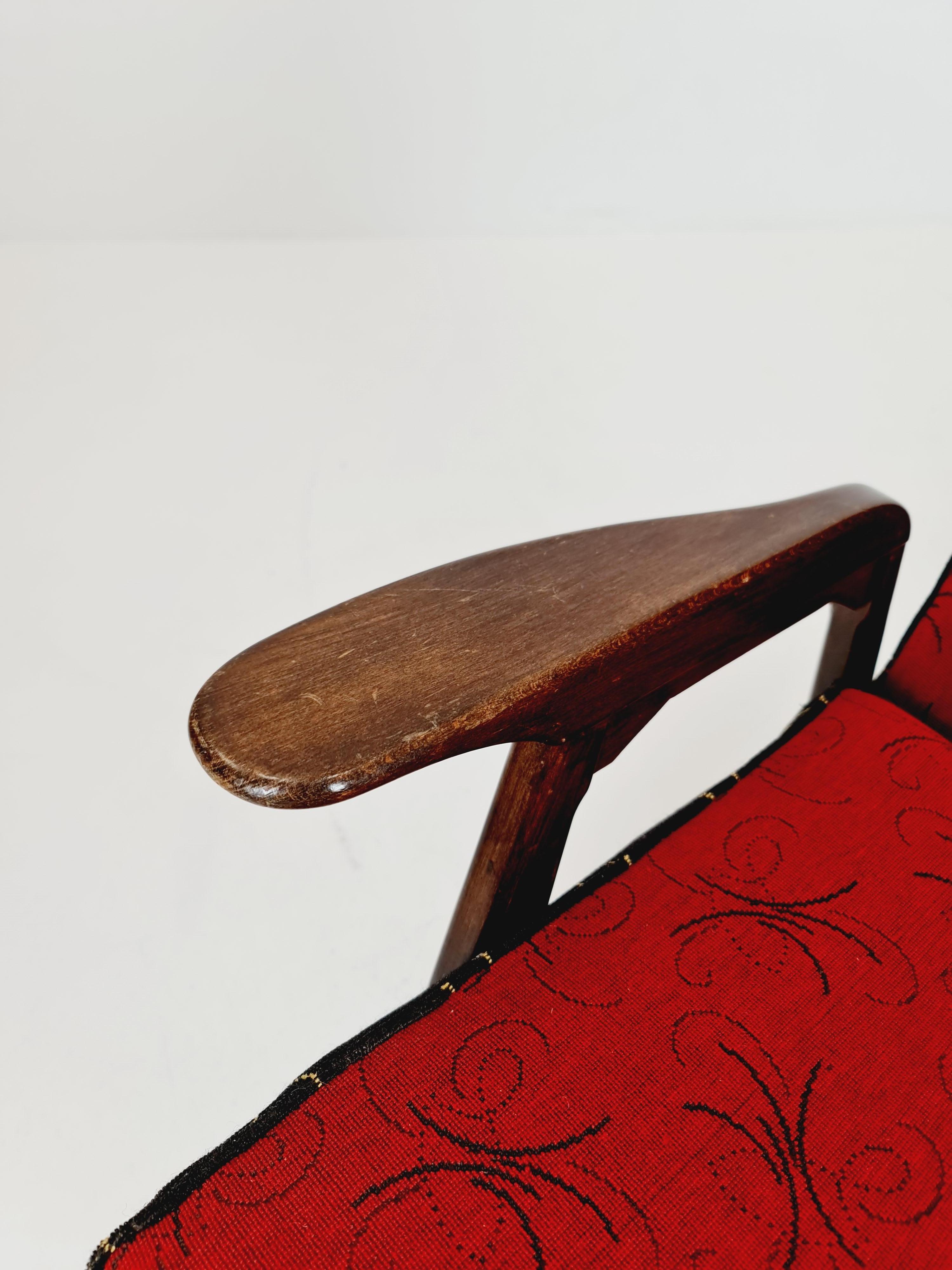 Mid-century Rare German lounge chair/ Easy chair 1950 s For Sale 3