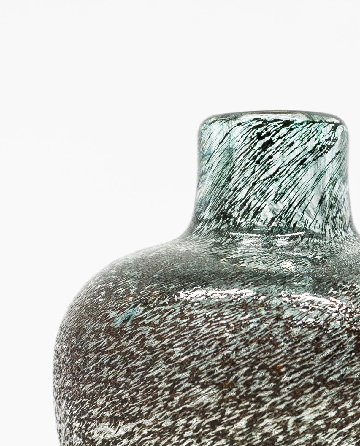 Mid-Century Modern Midcentury Rare Norwegian Glass Vase by Arne Lindaas