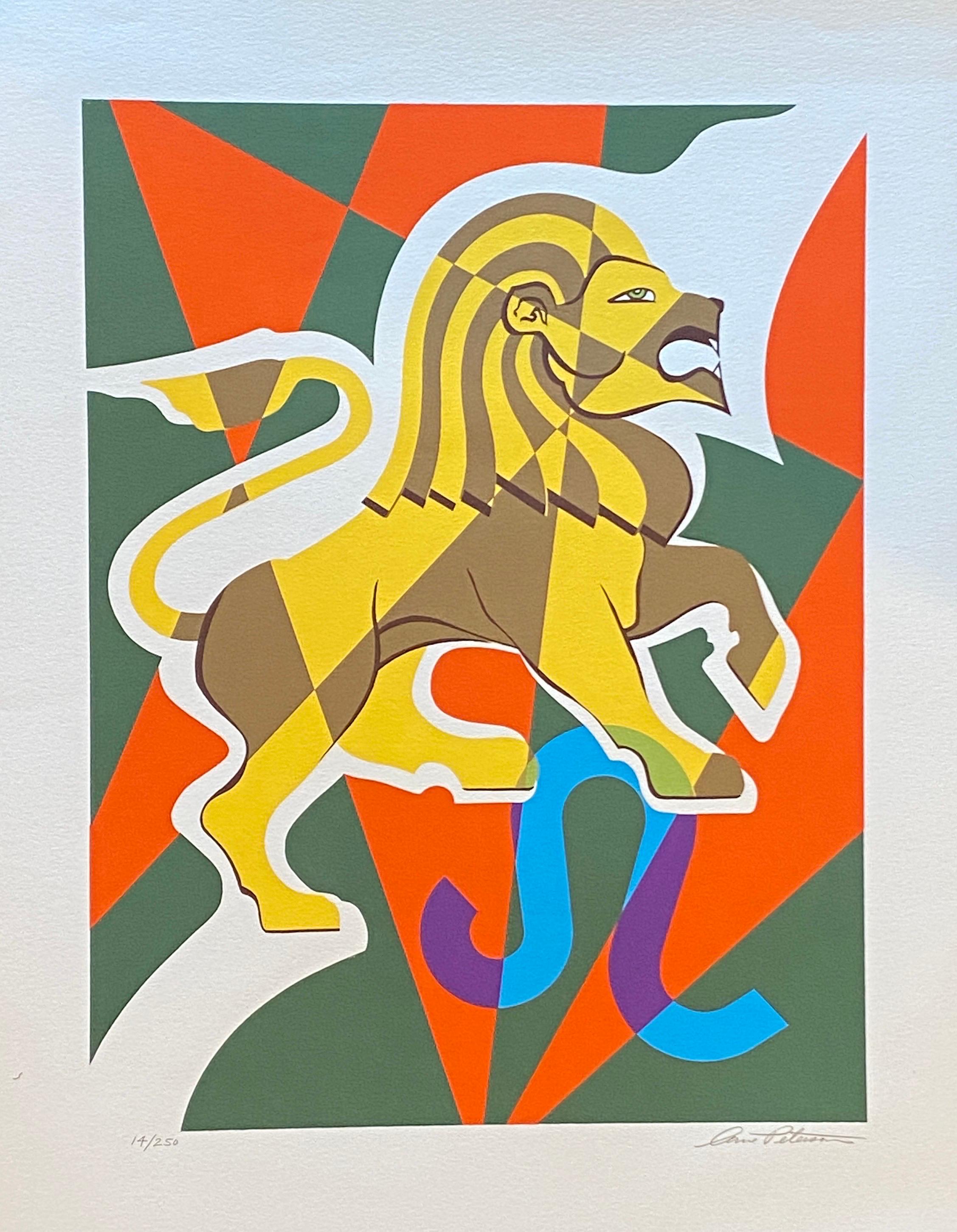 Midcentury Rare Set of 12 Modern Art Signs of the Zodiac S/N Silkscreens For Sale 2
