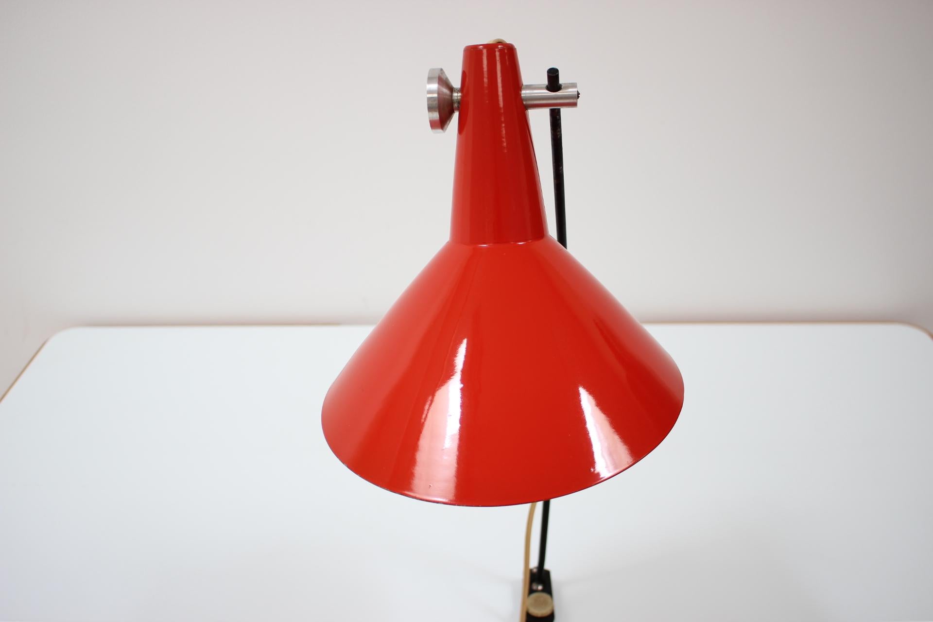 Mid-Century Rare Table Lamp Designed by Josef Hurka for Kovona, 1960s For Sale 2