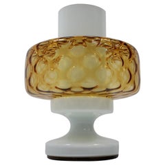 Mid-Century Rare Table Lamp/ Osvětlovací Sklo Valašské Meziříčí, 1970'