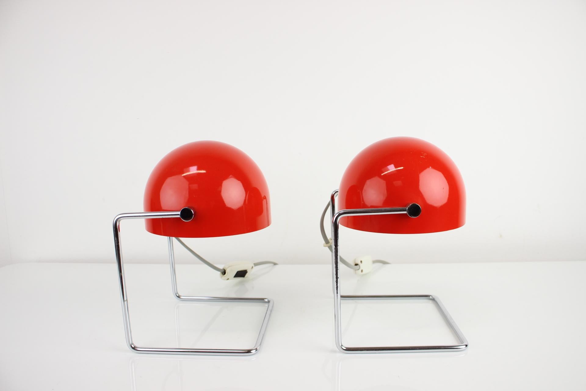 Mid-20th Century Mid-Century Rare Table Lamps Designed by Josef Hurka for Napako, 1960's For Sale
