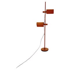 Mid century rare teak floor lamp Denmark 1970s
