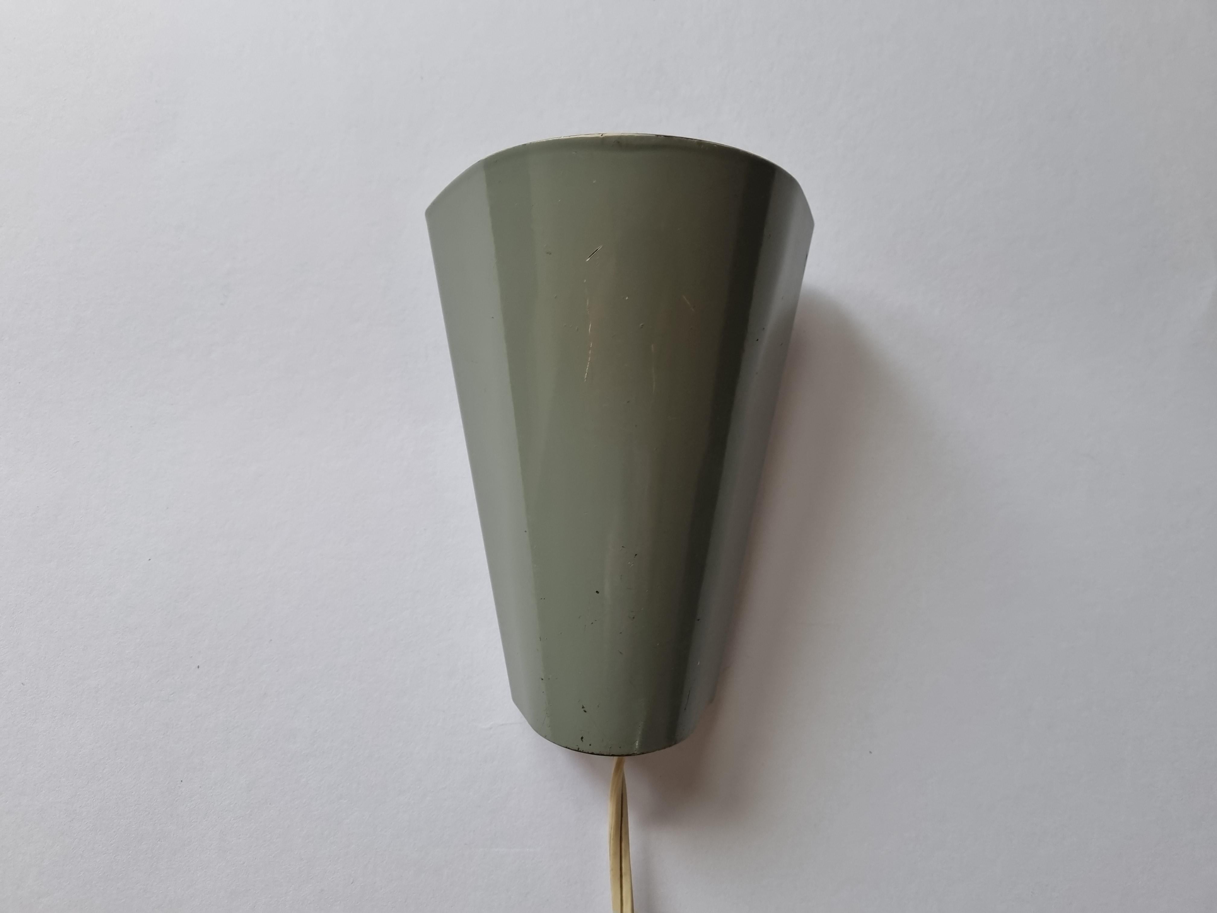 Metal Mid-Century Rare Wall Lamp Lidokov, Designed by Josef Hurka, 1960s For Sale