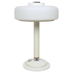 Used Midcentury Rare White Table Lamp or Napako, 1960s