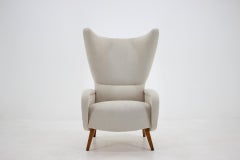 Midcentury Rare Wing Chair in Style of Designer Marco Zanuso, 1960s