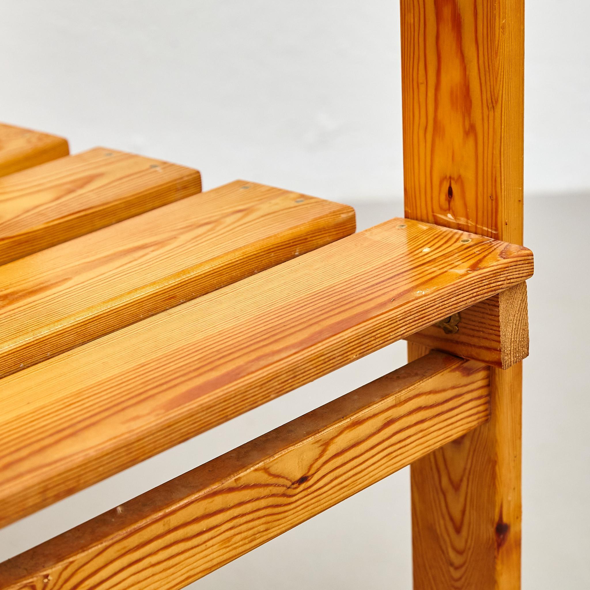 Poltrone razionaliste in legno della metà del secolo - CIRCA 1960, Francia in vendita 3