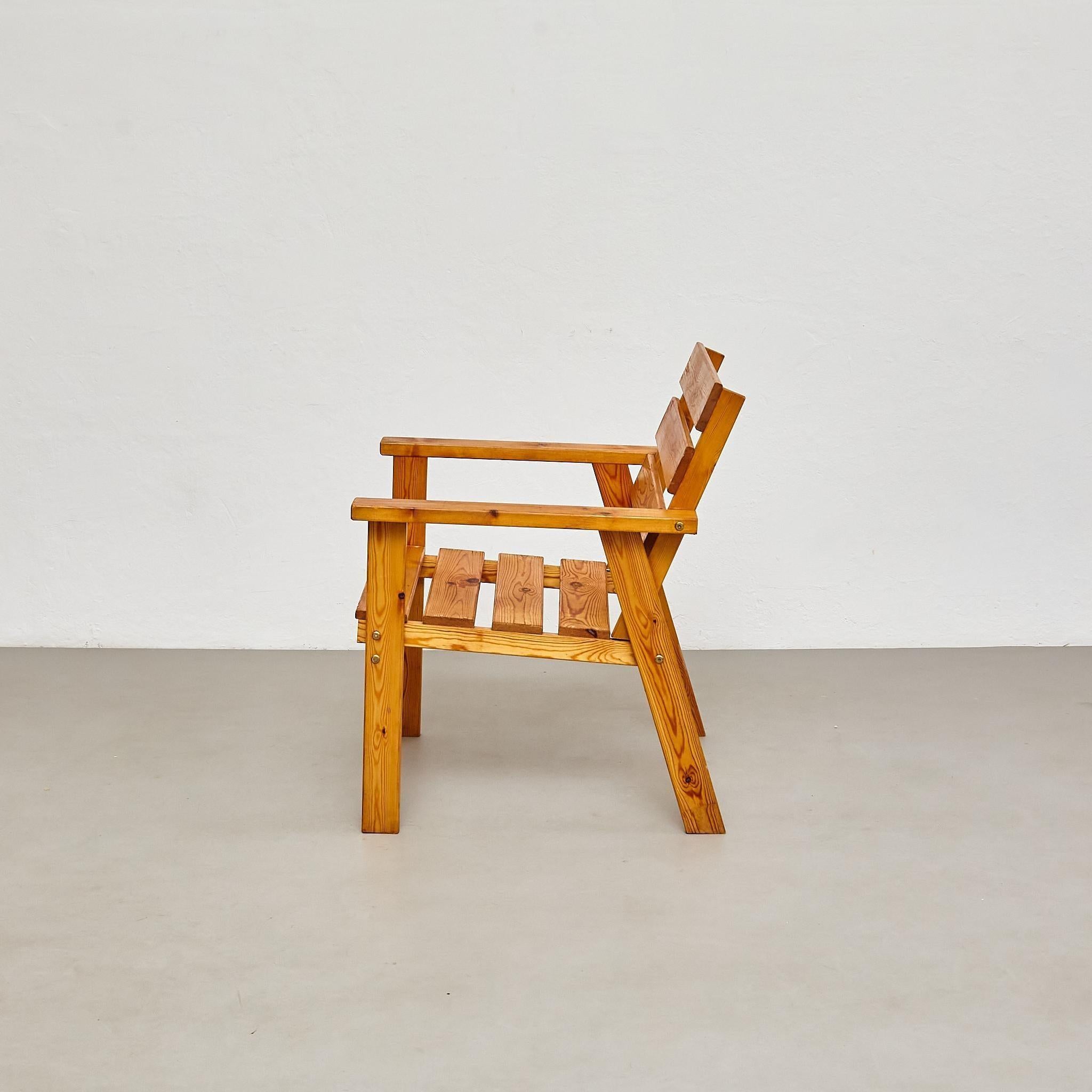 Poltrone razionaliste in legno della metà del secolo - CIRCA 1960, Francia in vendita 11
