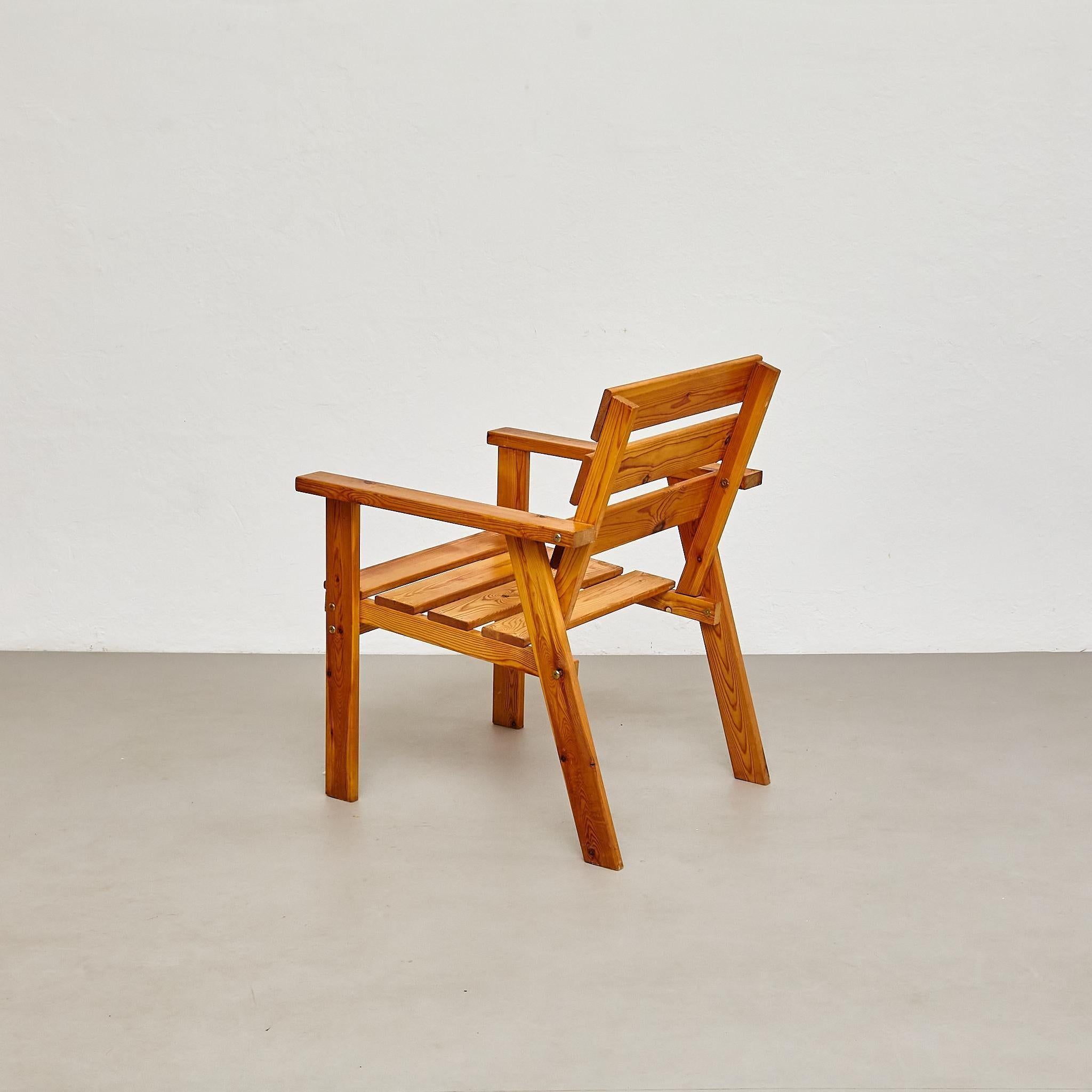 Mid-Century moderno Poltrone razionaliste in legno della metà del secolo - CIRCA 1960, Francia in vendita