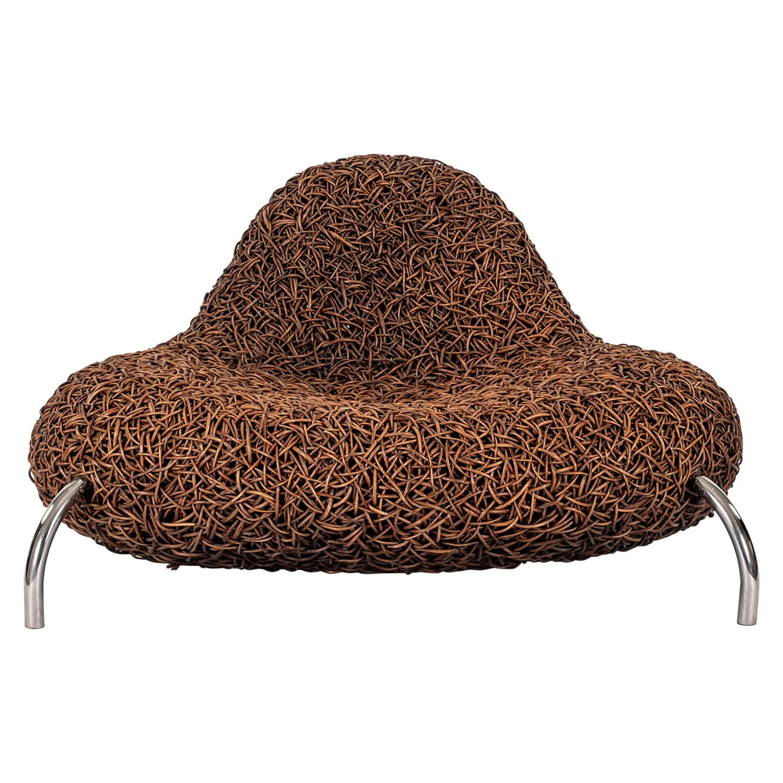 Udom Udomsrianan Rattan Nest Chair For Sale