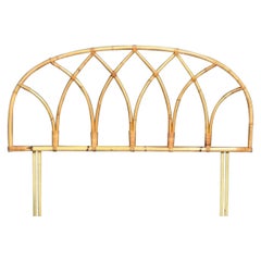 Mid-Century-Kopfteil aus Rattan / Rohr von 'Angraves' England 1970er Jahre