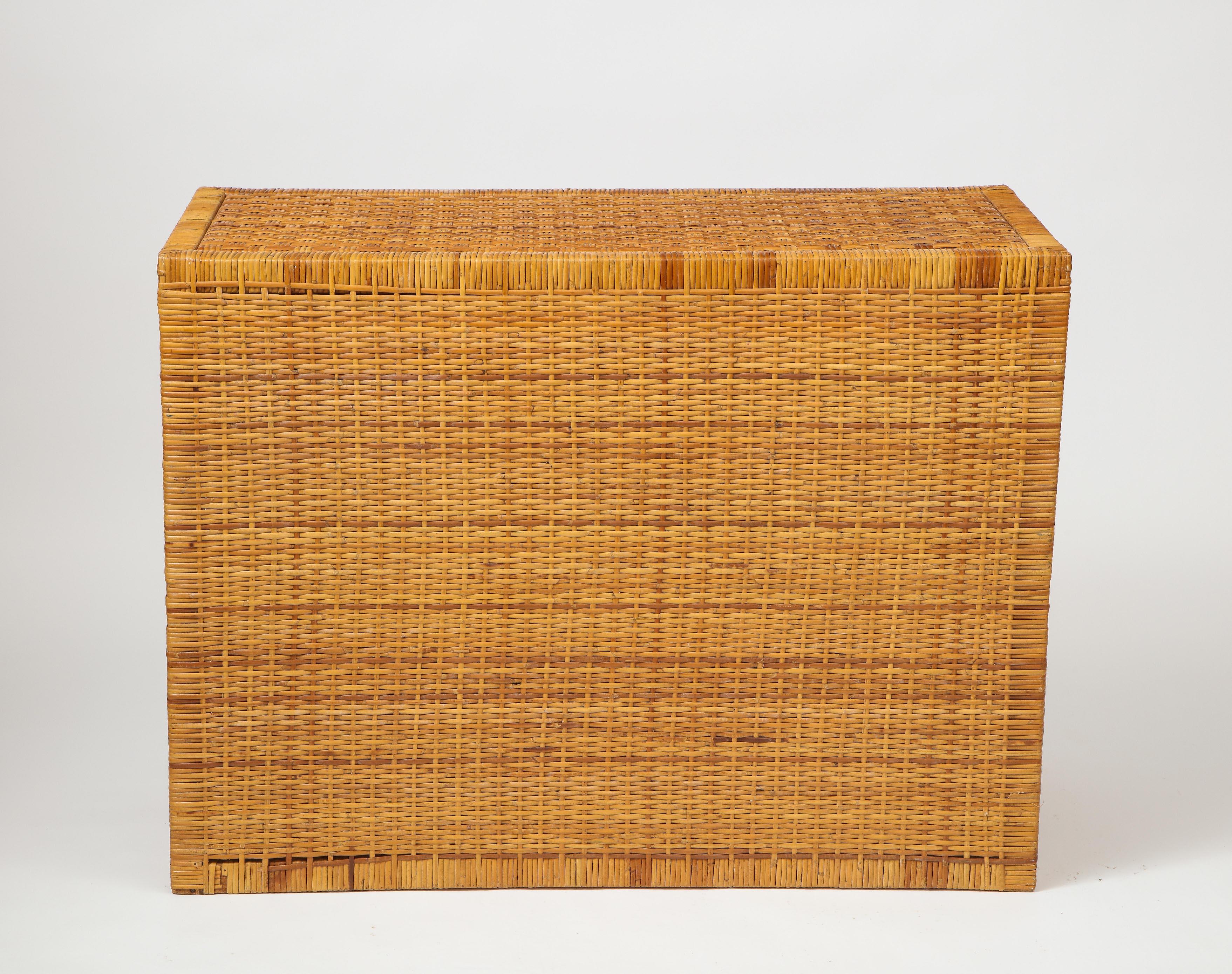Midcentury Rattan Chest of Drawers 1
