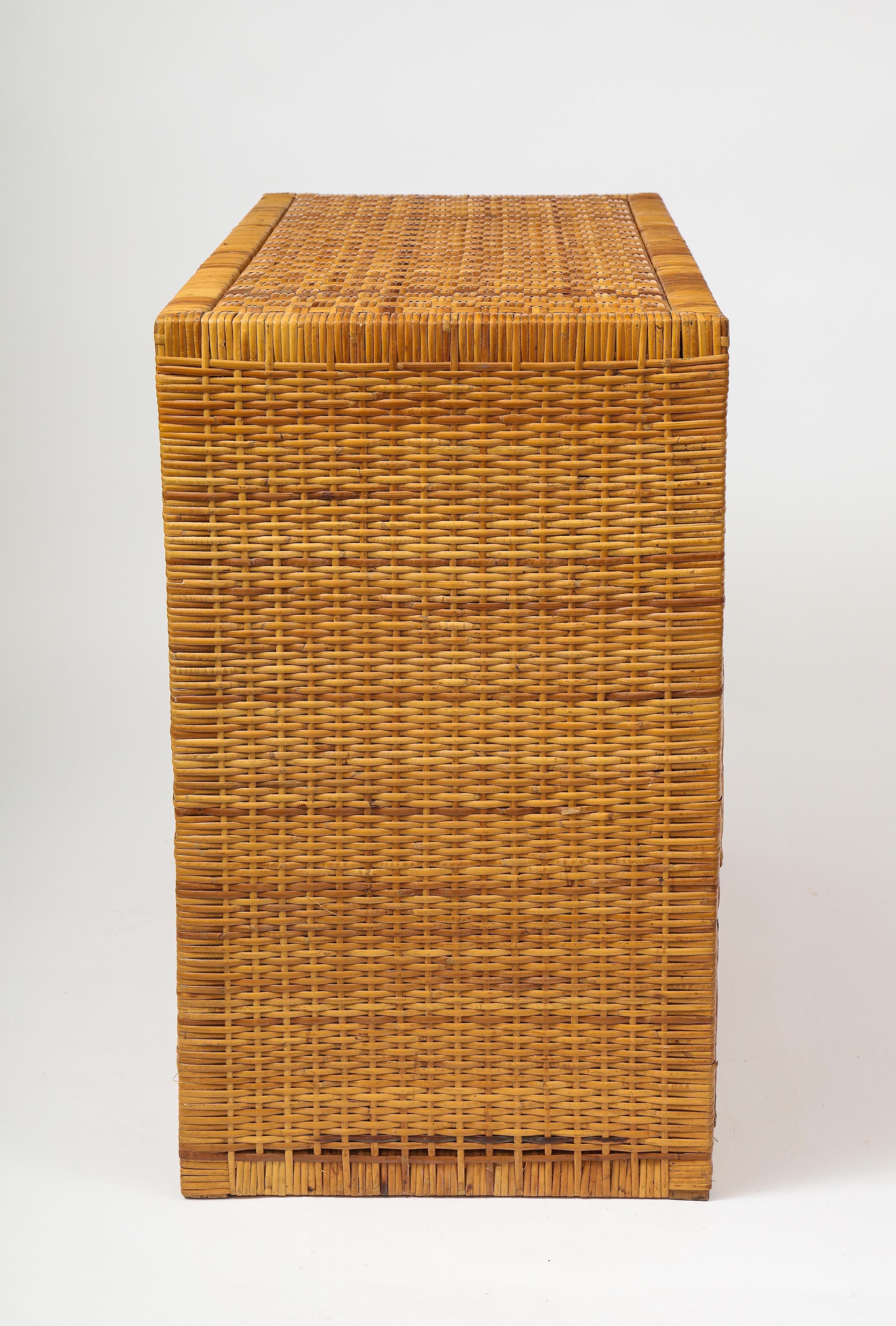 Midcentury Rattan Chest of Drawers 2