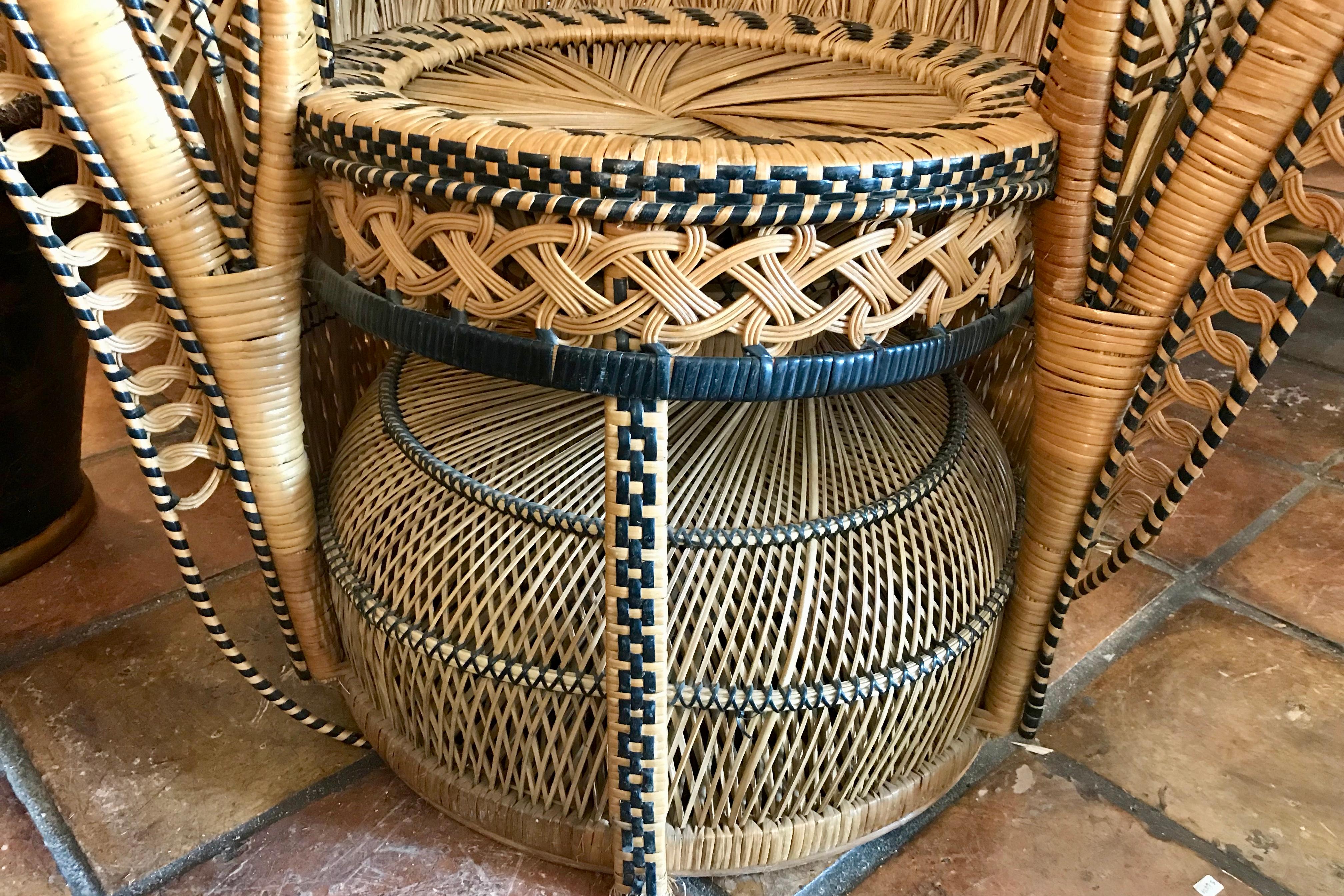 Midcentury Rattan Cobra Chair 2