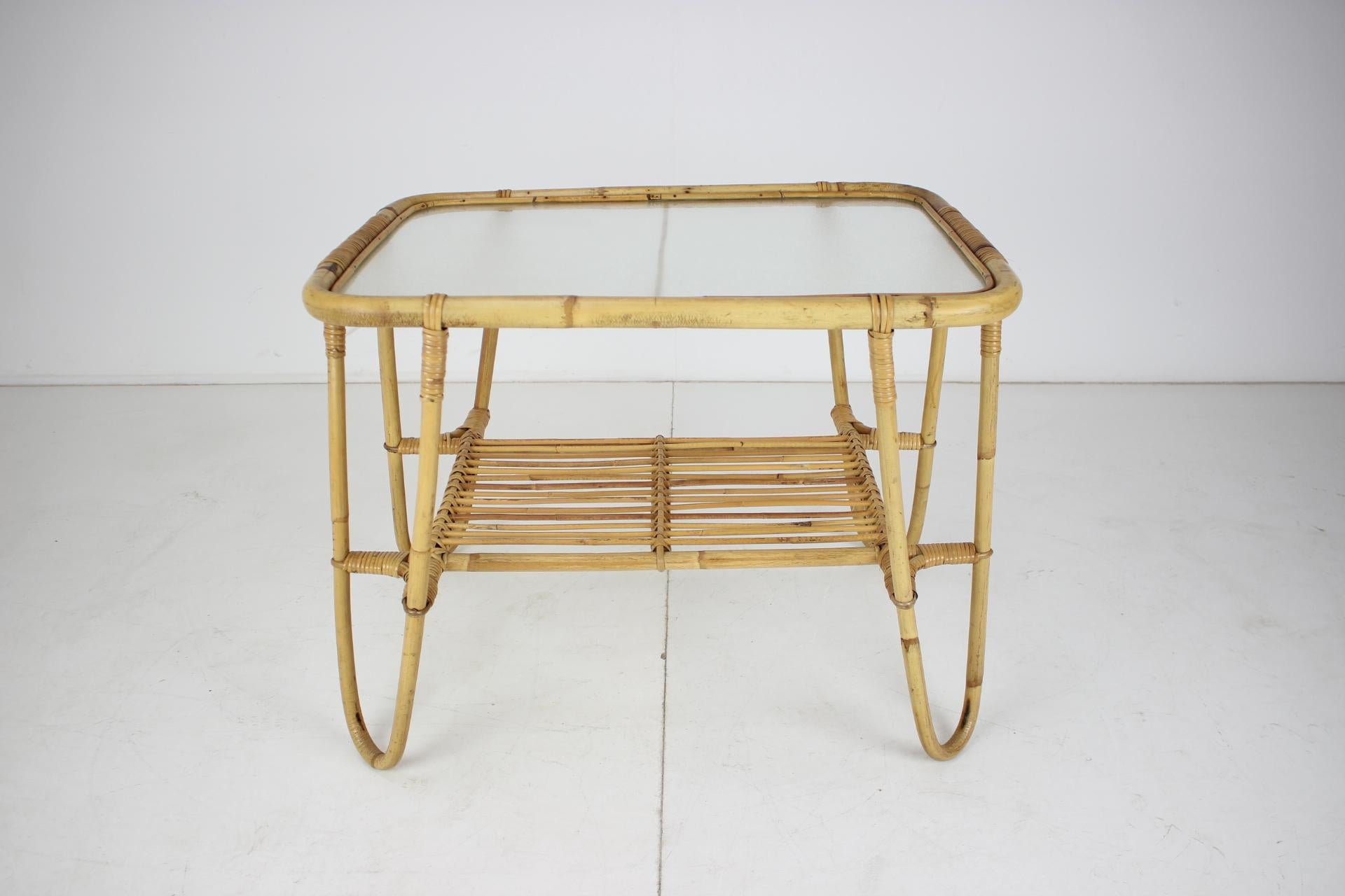 Mid-Century Rattan Coffee Table, 1960's For Sale 4