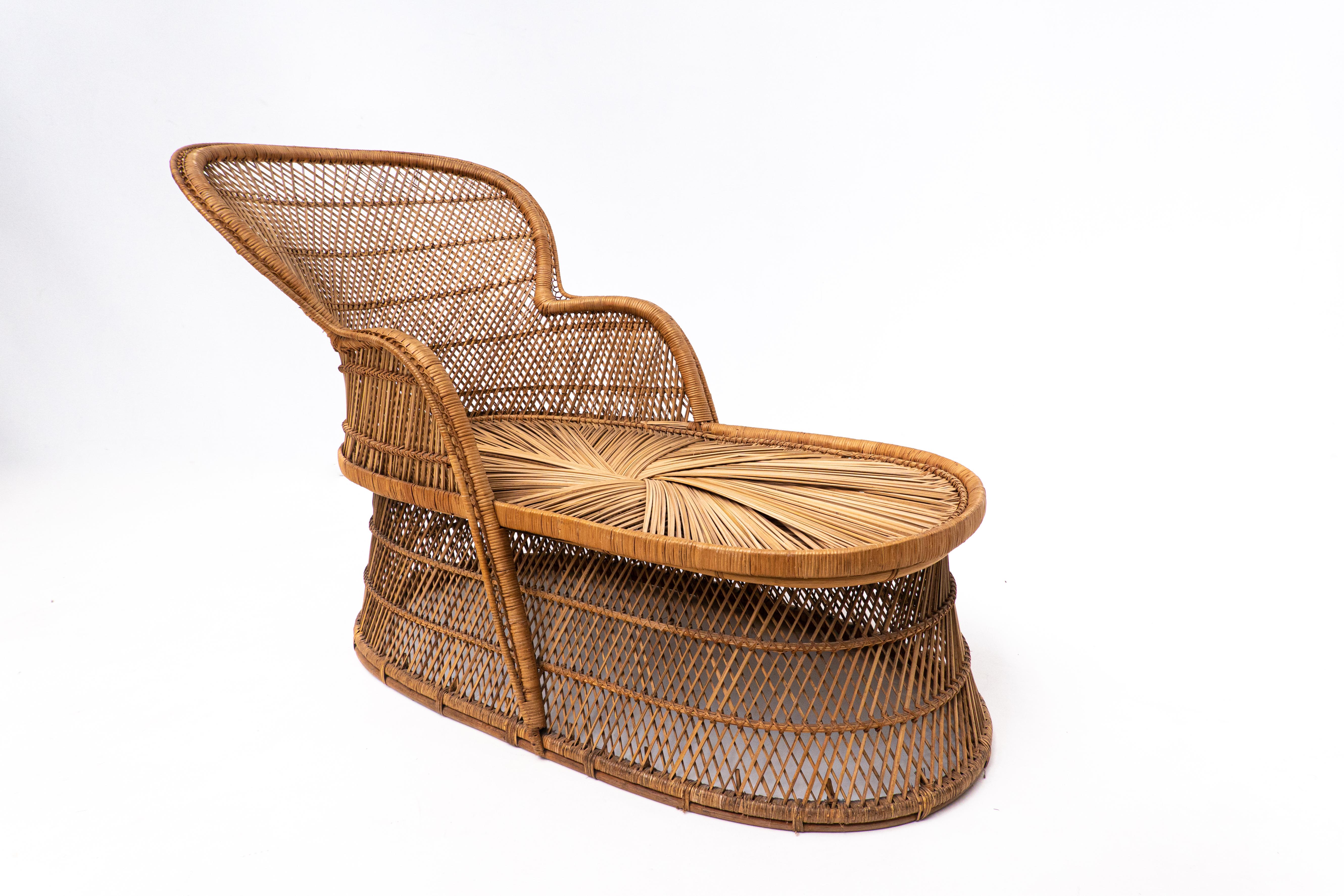 Mid-century rattan daybed - Italy 1940s.