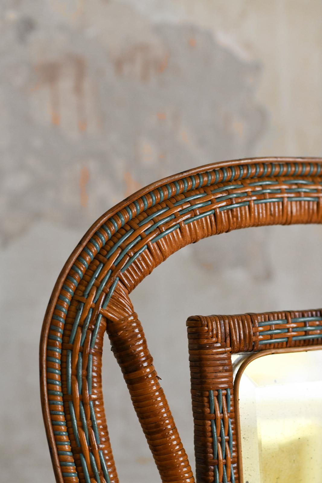 Mid-Century rattan dressing table 2