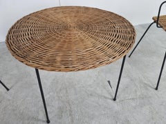 Ensemble de jardin en rotin du milieu du siècle par Gian Franco Legler, années 1960