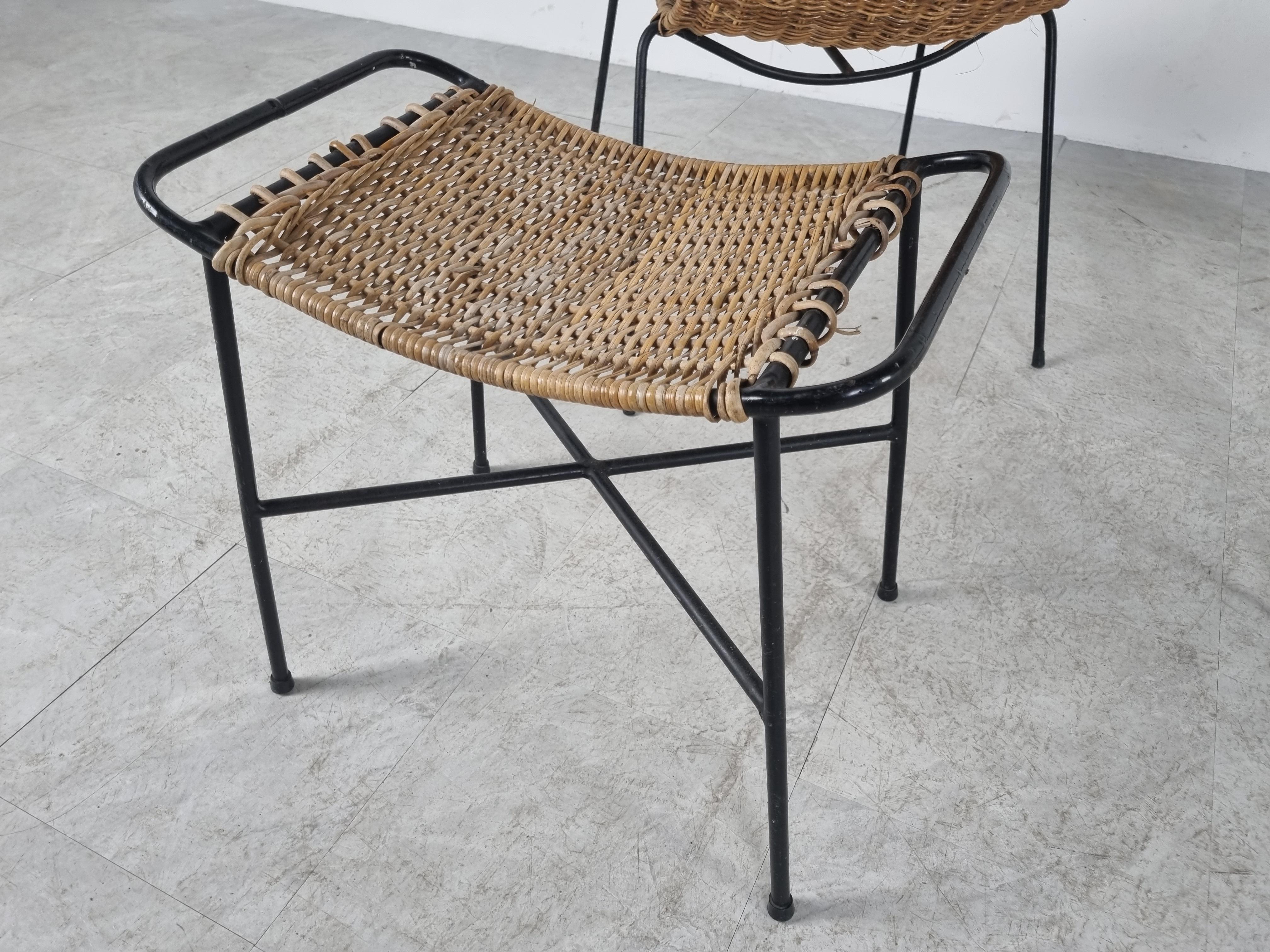 Mid Century Rattan Garden Set by Gian Franco Legler, 1960s 1