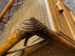 Mid-Century Rattan Highboy / Tallboy Chest of Drawers by Angraves, England, 1970