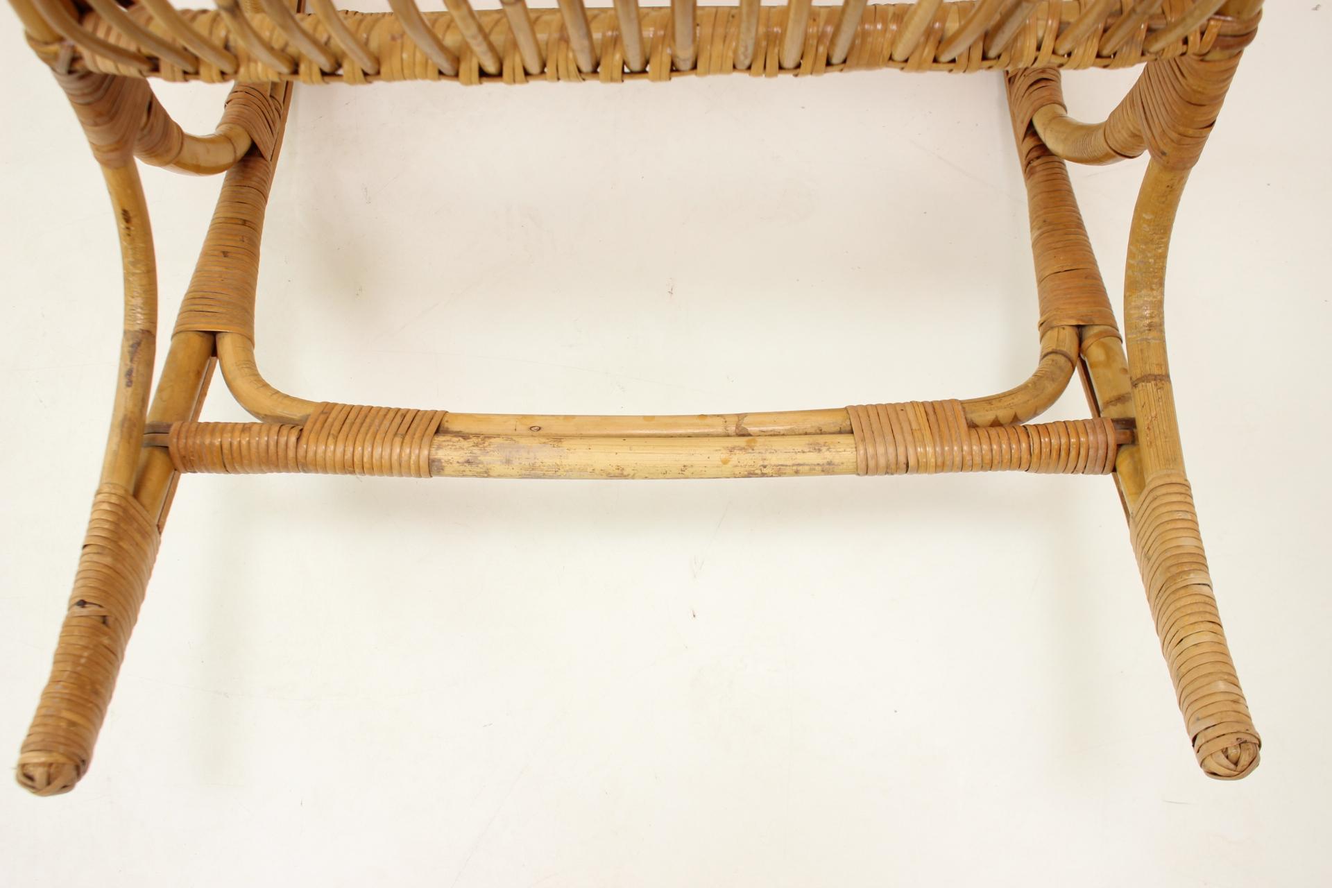Mid-Century Rattan Rocking Chairs, 1960's For Sale 4