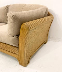 Mid-Century Rattan Sofa 1960s