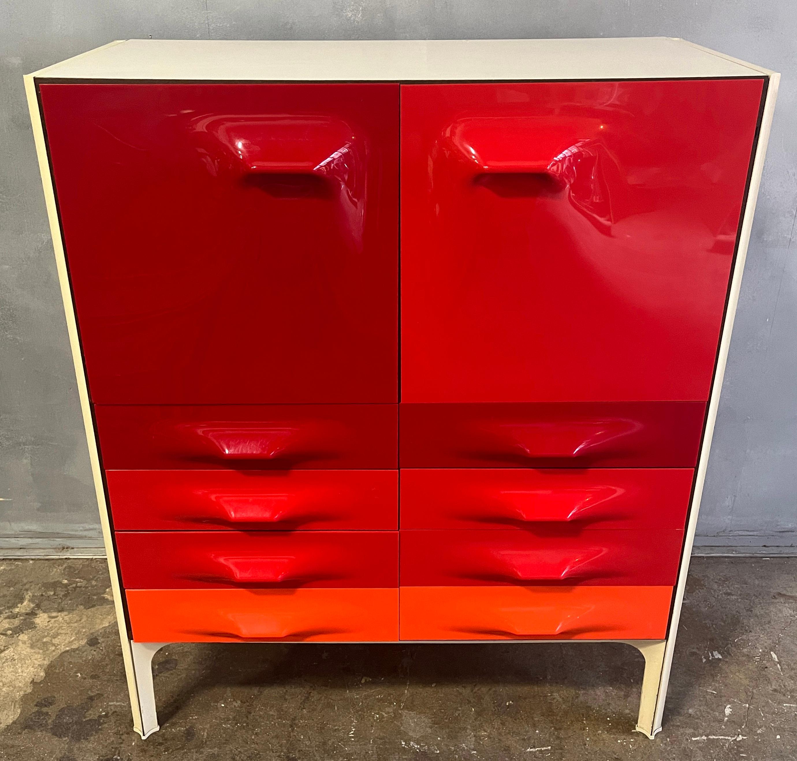 French Mid-Century Raymond Loewy DF2000 Cabinet