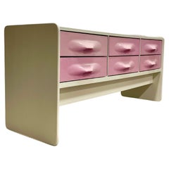 Midcentury Raymond Loewy Styled Molded Long Dresser by Giovanni Maur for Trecor