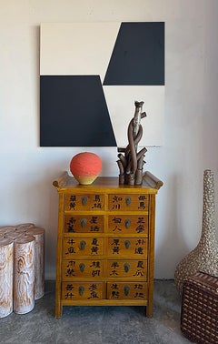 Mid-century Raymond MacMahon Abstract Hard-Edge Painting