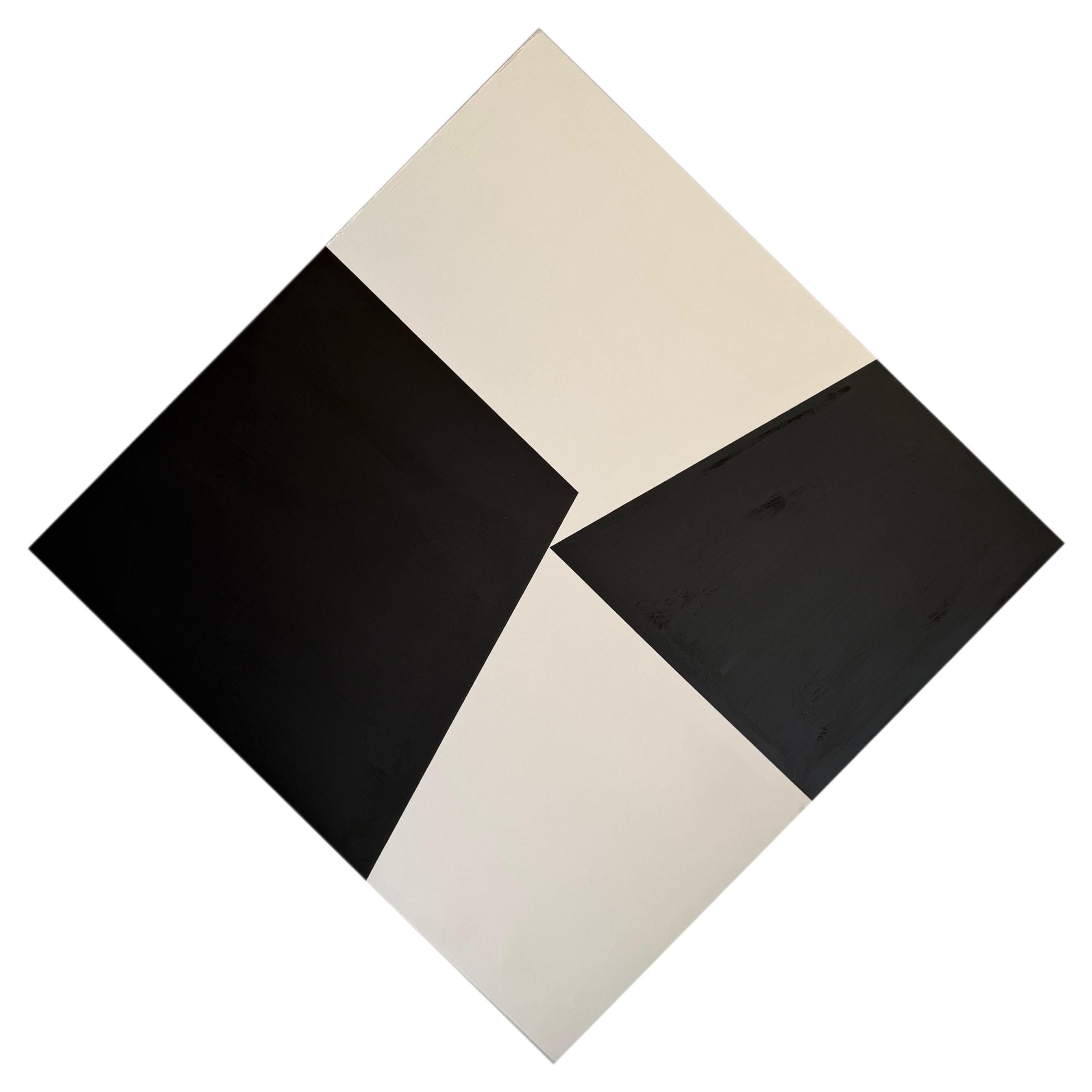 Mid-century Raymond MacMahon Abstract Hard-Edge Painting