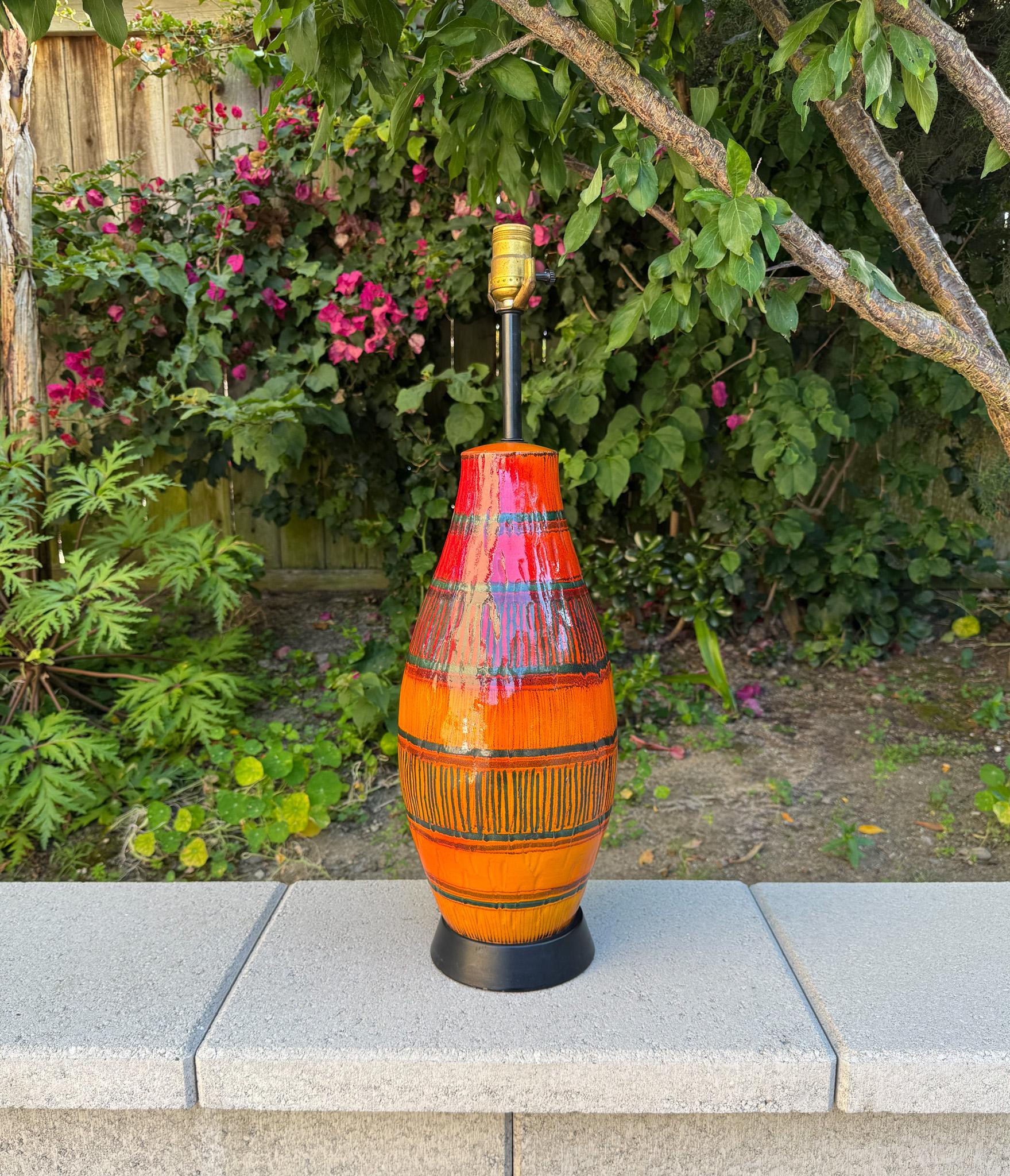 Lámpara de cerámica Raymor de mediados de siglo, c.1960 Italiano en venta