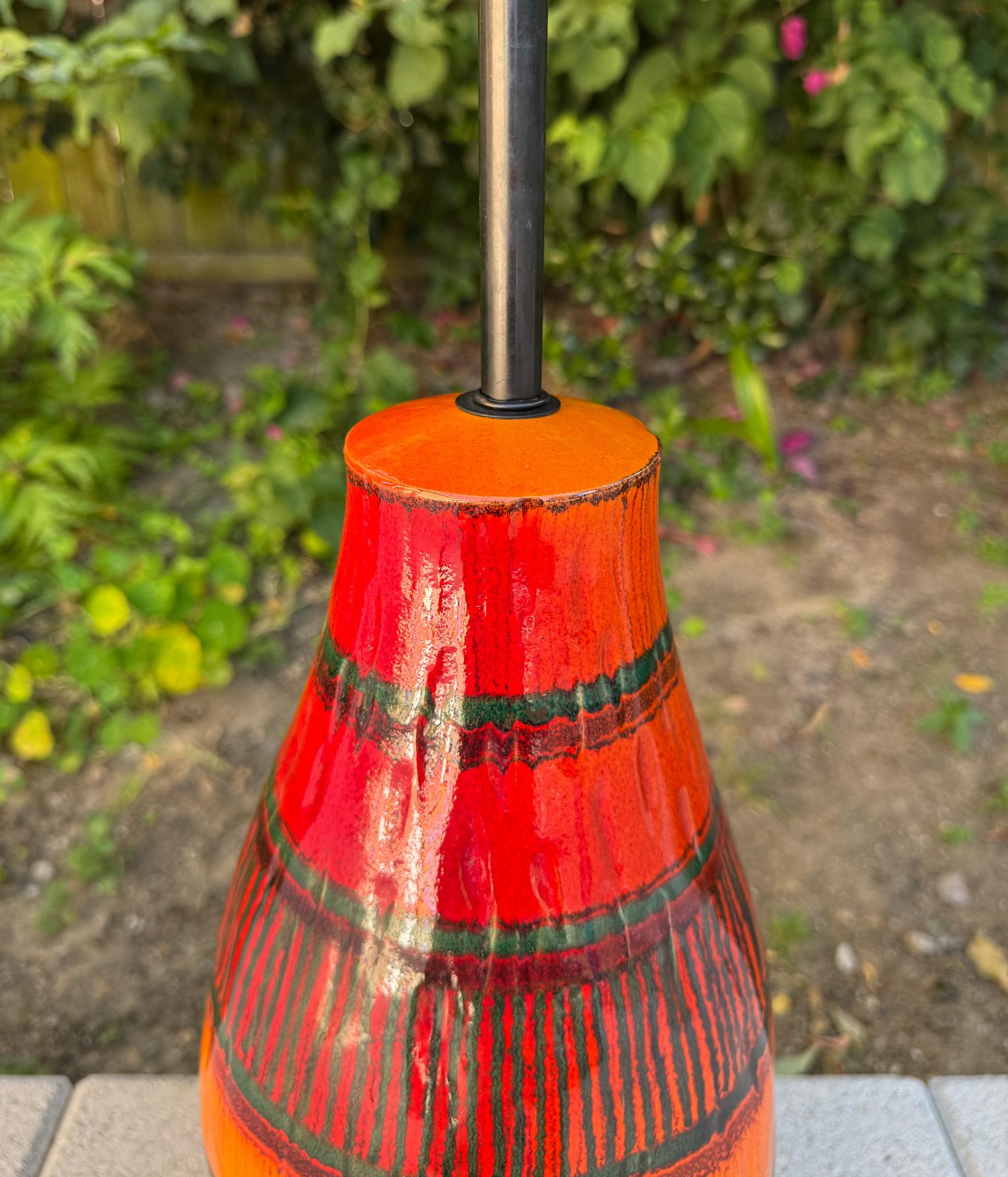 Lámpara de cerámica Raymor de mediados de siglo, c.1960 Glaseado en venta