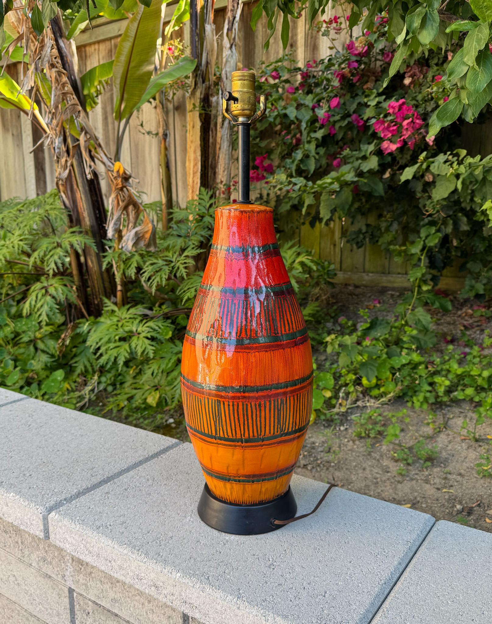 Lámpara de cerámica Raymor de mediados de siglo, c.1960 siglo XX en venta