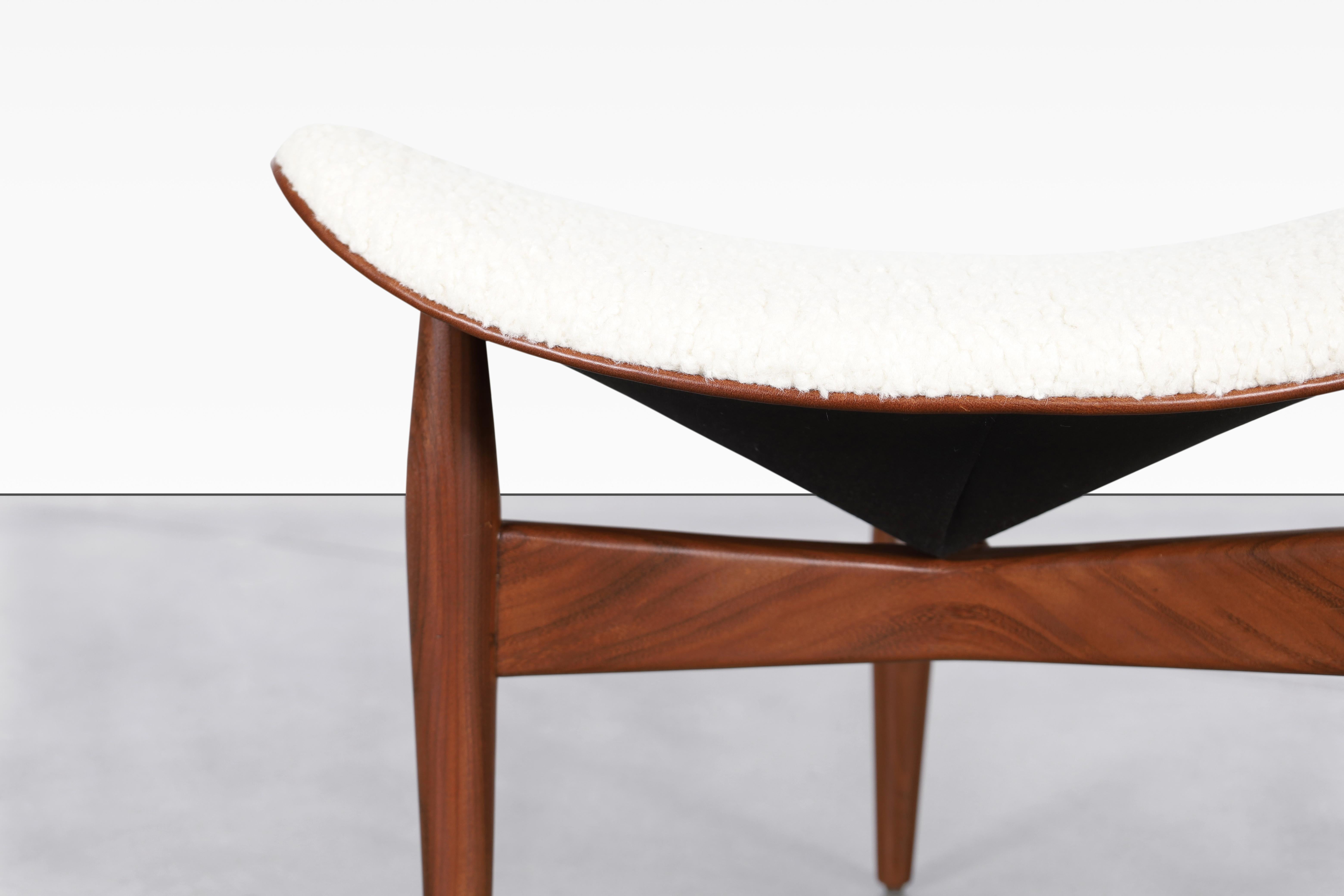 Silla reclinable y otomana de mediados de siglo de H.W. Klein para Bramin en venta 6