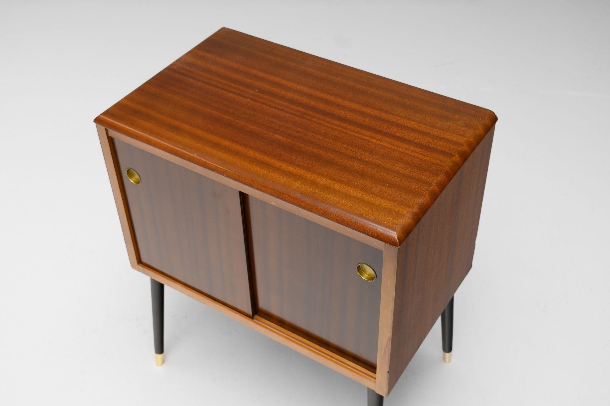 Late 20th Century Mid-Century Record Cabinet For Sale