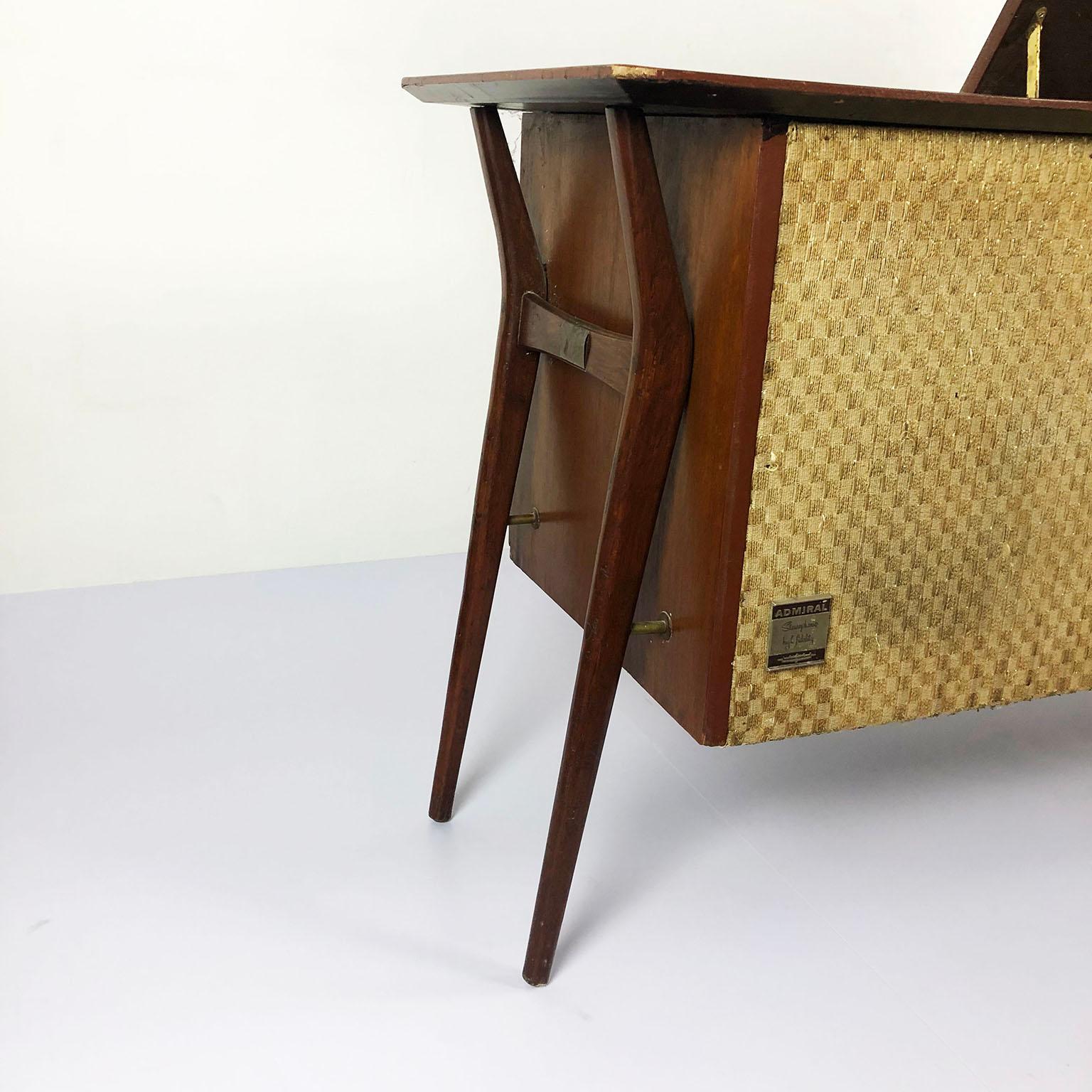 American Midcentury Record Player Console