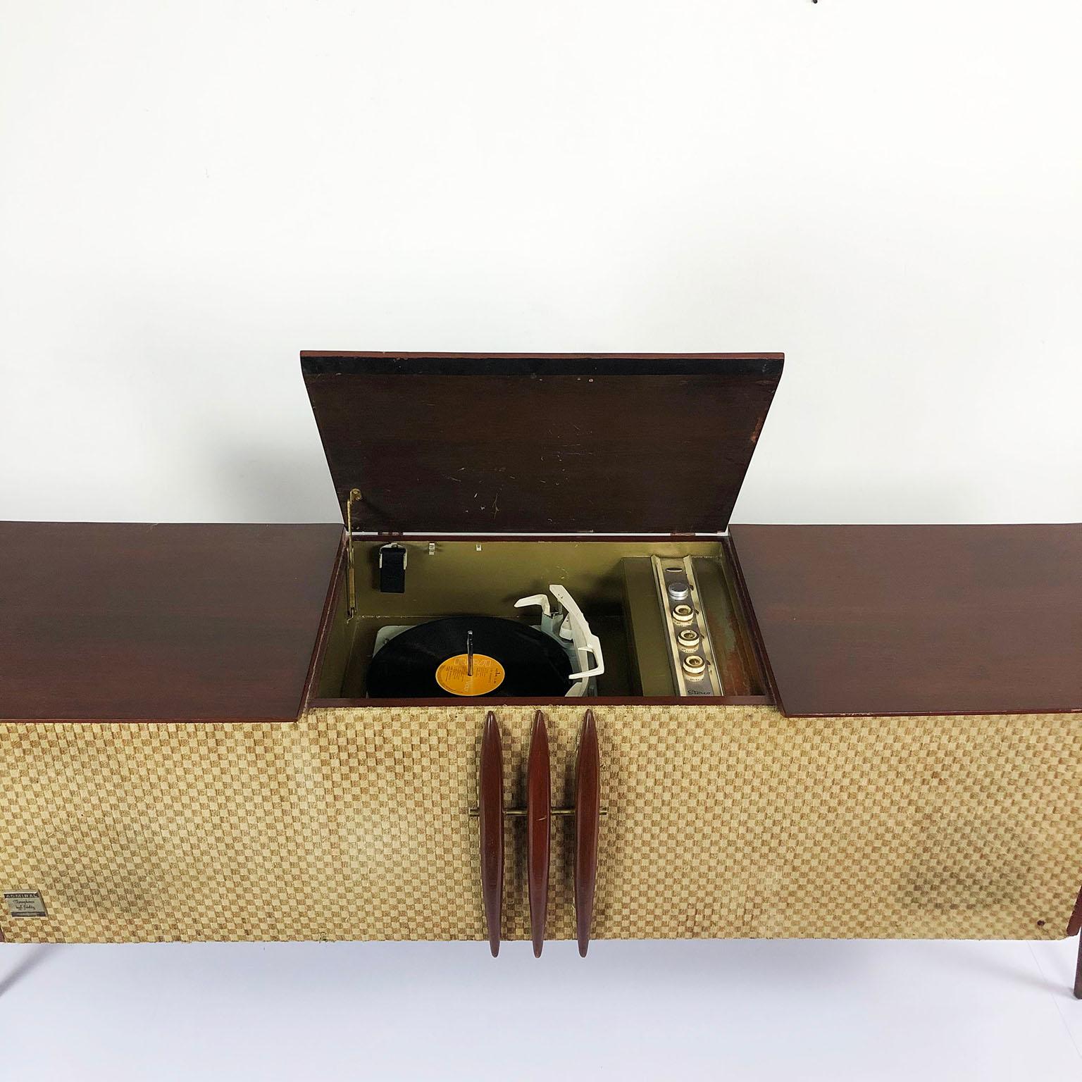 Mid-20th Century Midcentury Record Player Console