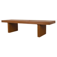 Mid-Century Rectangle Trestle Coffee Table