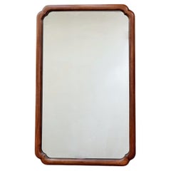 Mid Century Rectangle Walnut Widdicomb Wall Mirror
