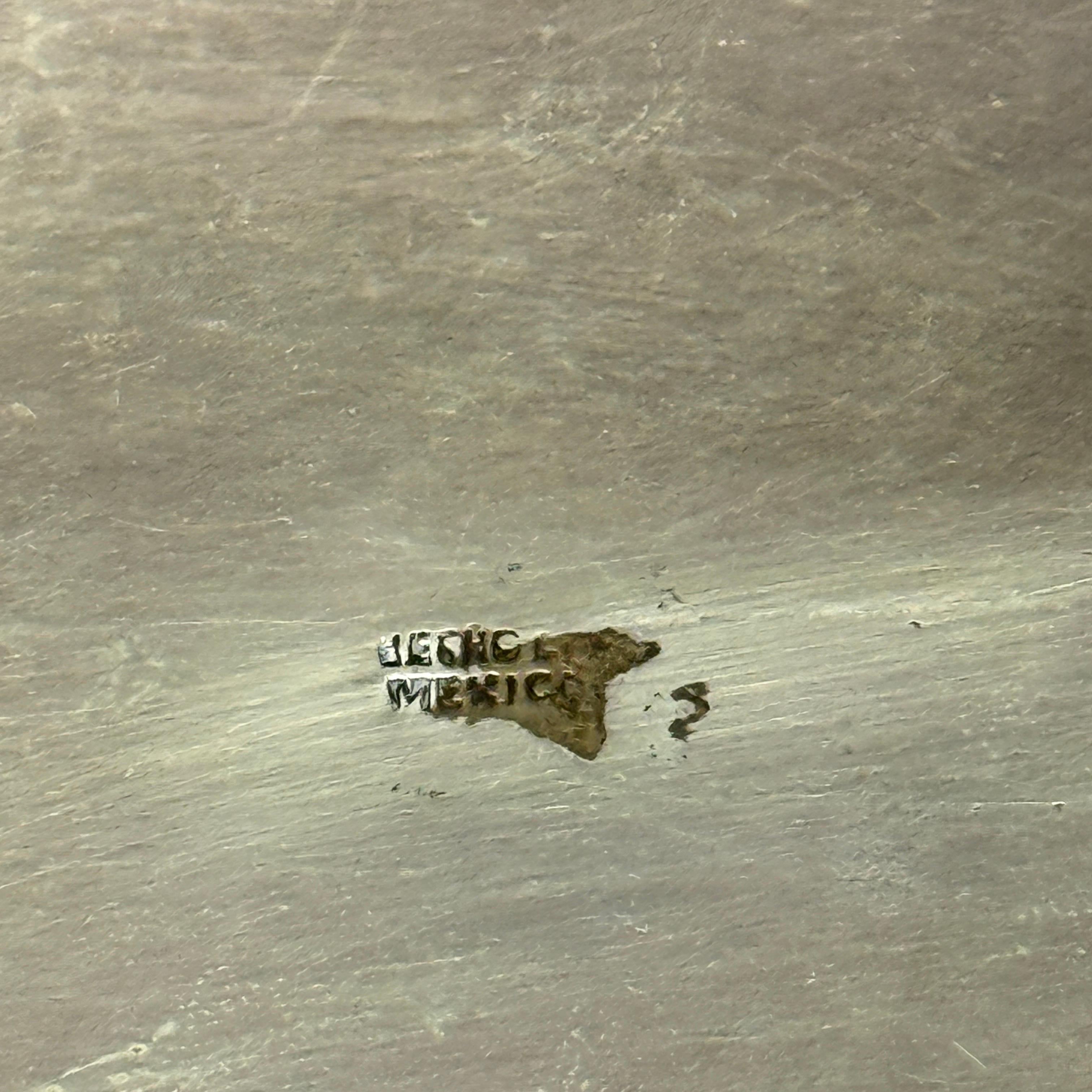 Mid-century Rectangular Brass And Shell Jewelry T… - image 15