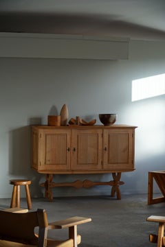 Midcentury Rectangular Cabinet in Solid Oak, Made in Denmark, 1950s