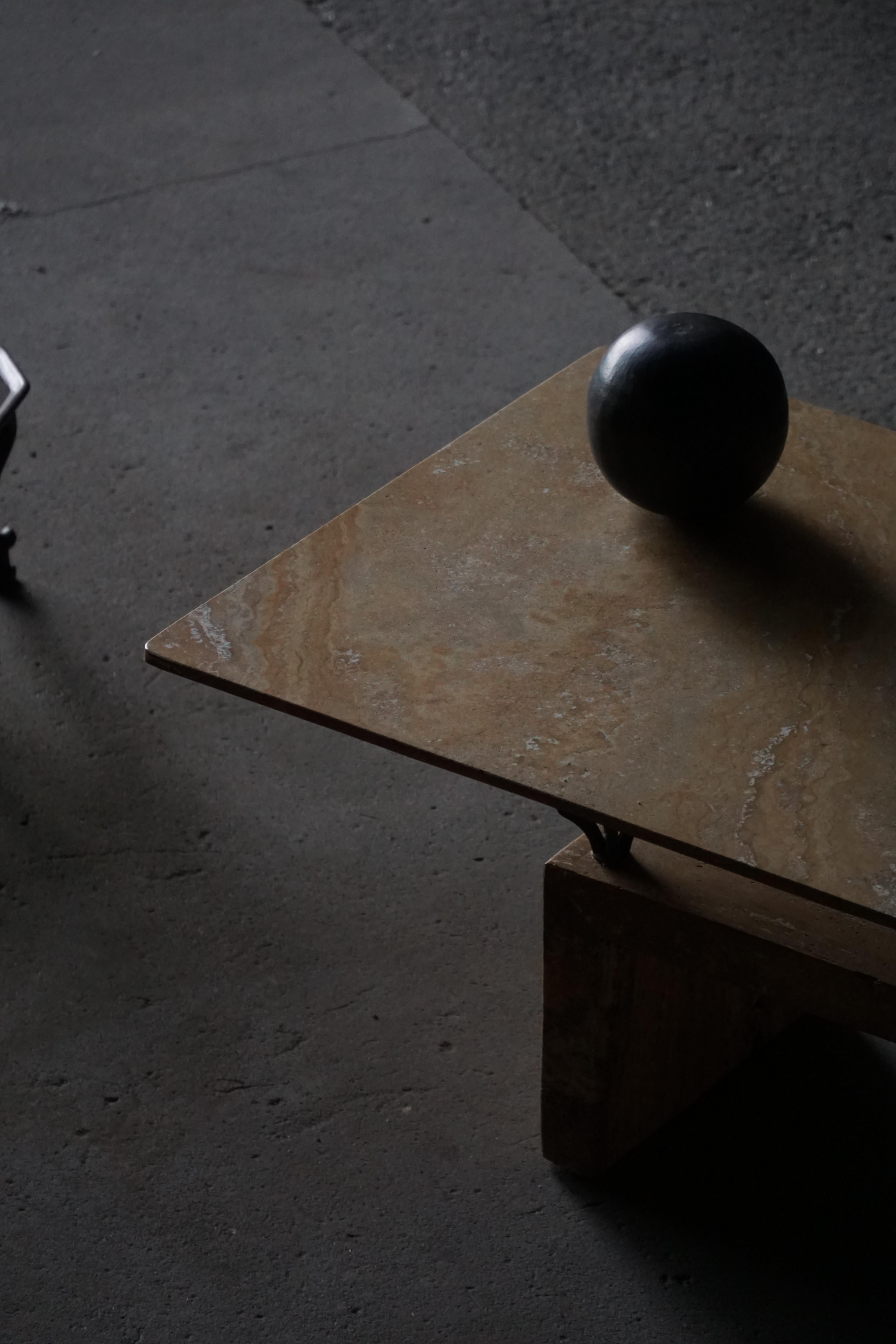 Mesa de centro rectangular de mármol de mediados de siglo, Made in Italy, años 70 Moderno de mediados de siglo en venta