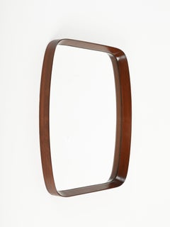 Mid-Century Rectangular Mirror in Teak by Campo & Graffi, Italy 1960s