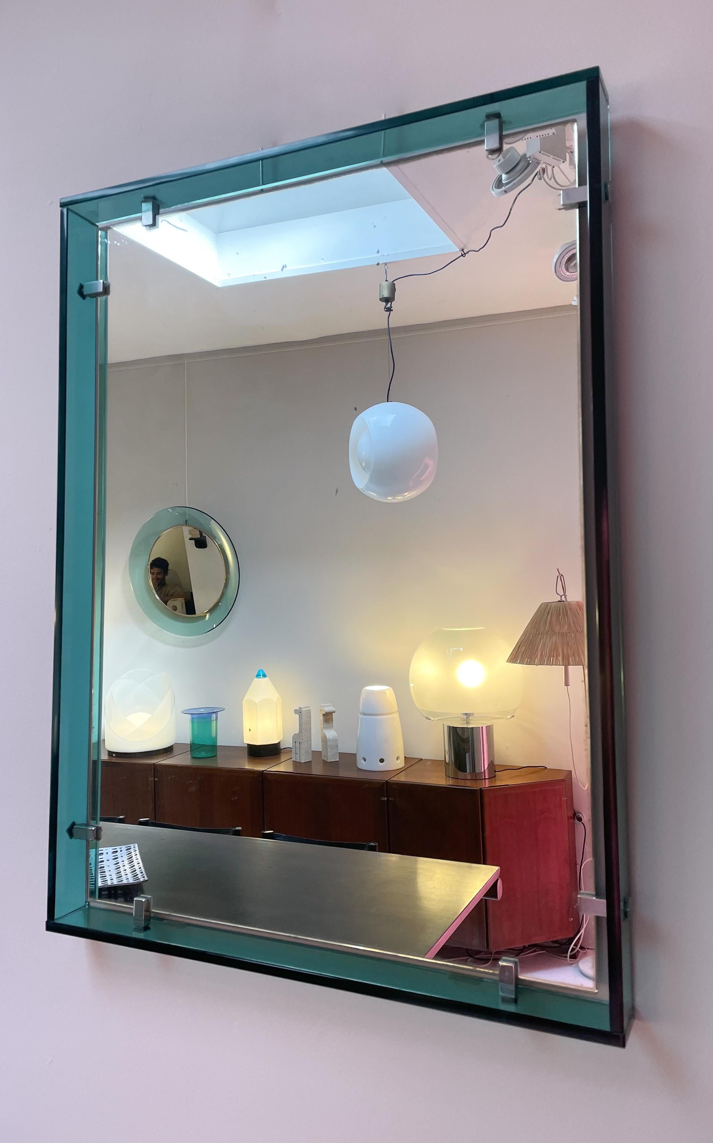 Mid-Century Rectangular Mirror Model 2014 by Max Ingrand for Fontana Arte, 1960 In Good Condition For Sale In Brussels, BE