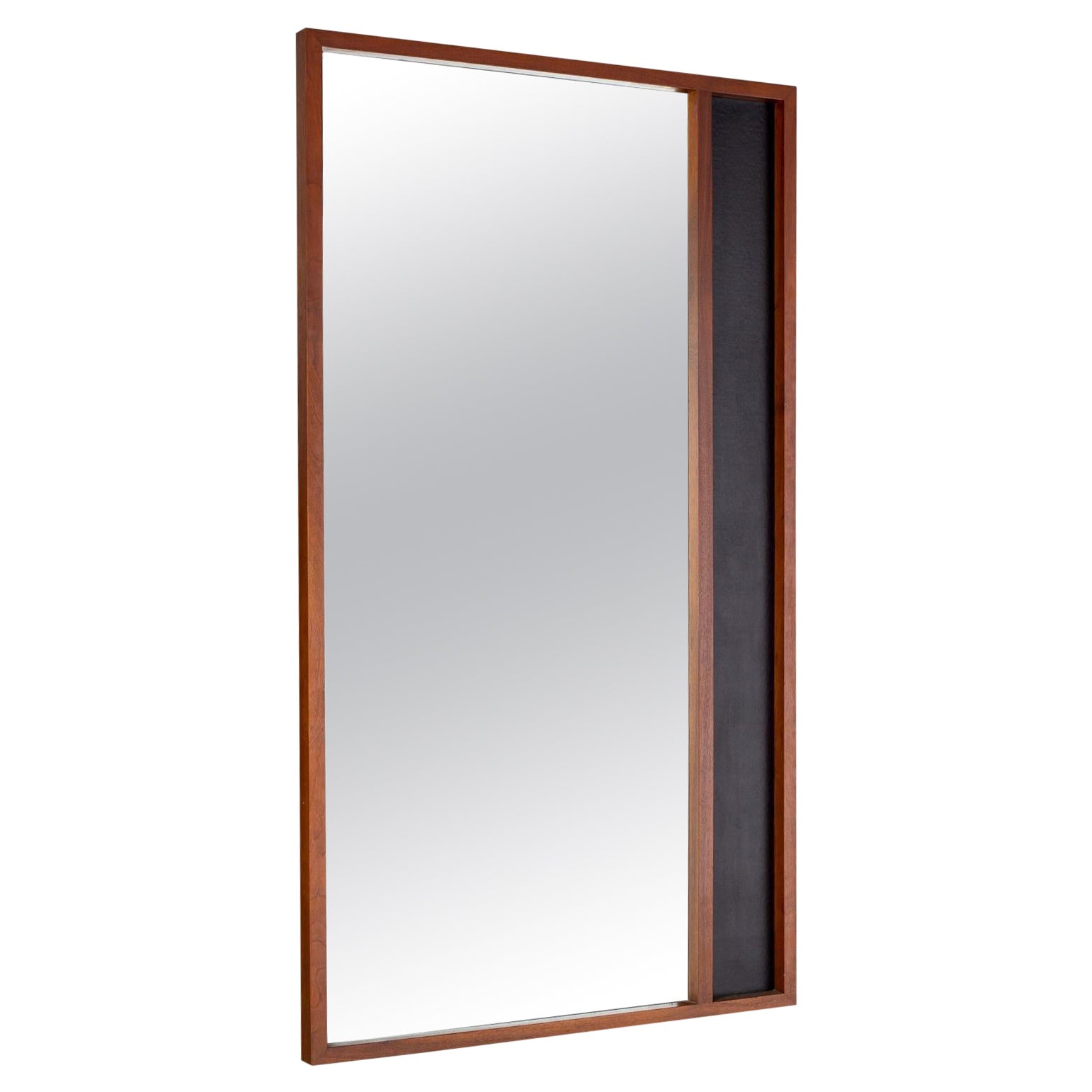 Miroir large rectangulaire du milieu du sicle