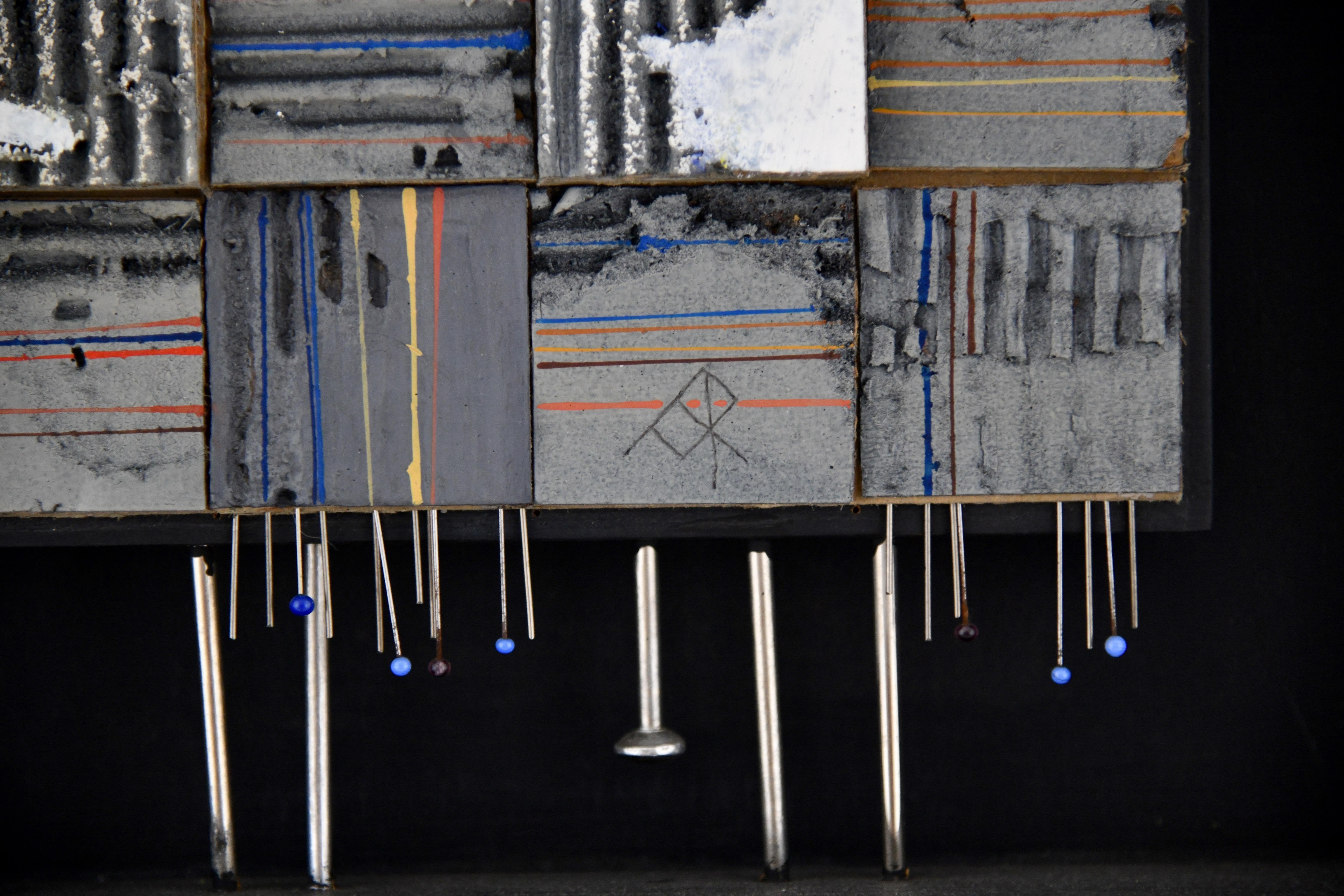 Recyceltes Kunstwerk von Andr Pailler aus der Mitte des Jahrhunderts mit dem Titel „Erster Schnee“, 1970, Frankreich (Moderne der Mitte des Jahrhunderts) im Angebot