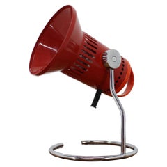 Midcentury Red Adjustable Table Lamp, 1980s